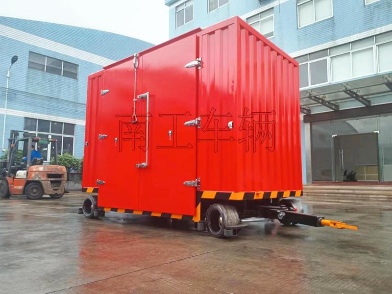 3吨双牵引箱式IM在线（中国） 无动力叉车牵引工具拖车